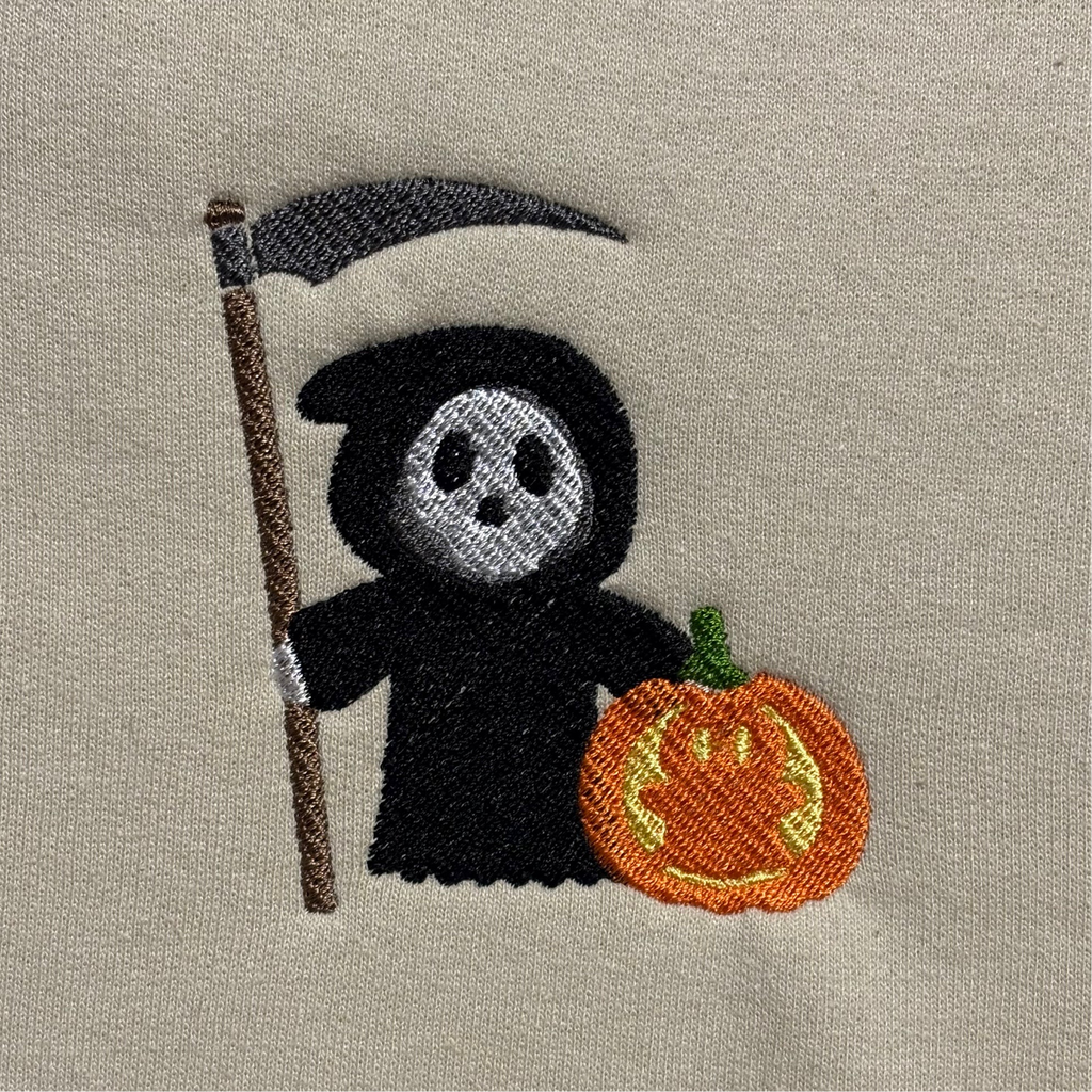 Grim Likes Pumpkins